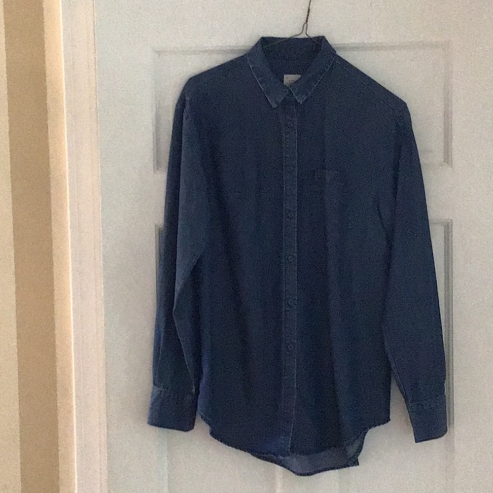 Shirt, a new day, Target, jean shirt, size S, worn once.